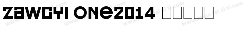 Zawgyi One2014字体转换
